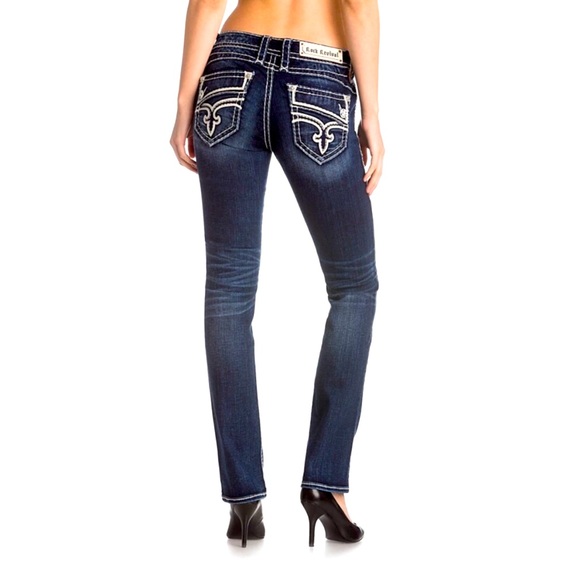 Rock Revival Elma Straight Leg Jeans Sz 29 - Picture 1 of 12